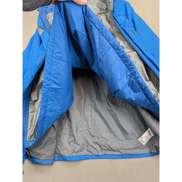 Columbia Thermal Coil Hooded Insulated Jacket Mens Sz Large Full Zip 3 in 1 Blue - Picture 10 of 13